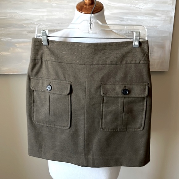 LOFT soft brown skirt with front pockets - Picture 1 of 10